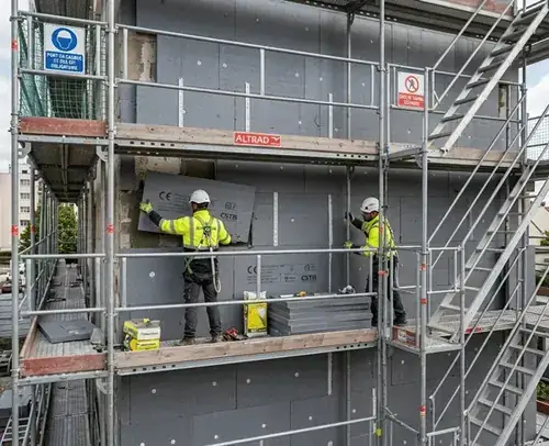 Isolation thermique par l'extérieur sur maison individuelle